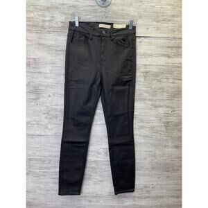 Unpublished Jeans 30 Womens Olivia High Rise Skinny Slim Leg Poly Coated